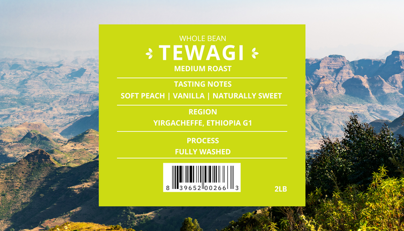 Big Kahuna Coffee Tewagi 100% Ethiopian 2LB