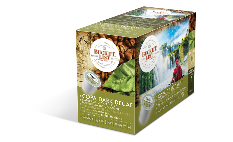 Bucket List Coffee Copa Dark Decaf K Cups 24 ct