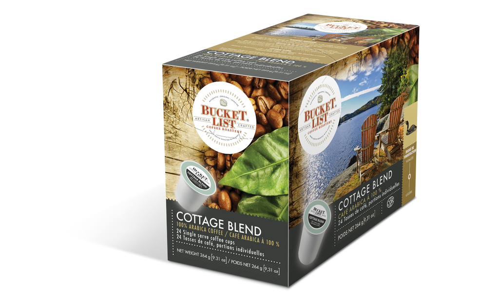 Bucket List Coffee Cottage Blend K Cups 24 ct