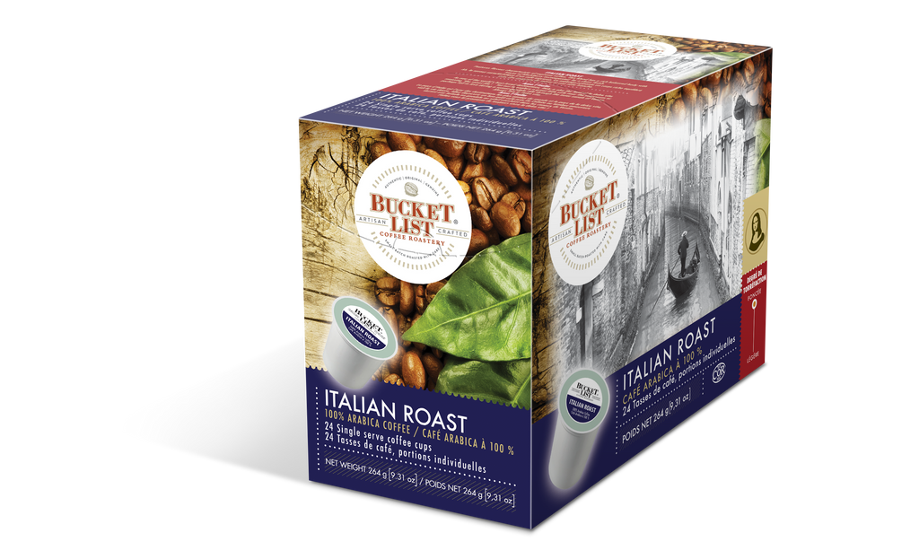 Bucket List Coffee Italian Roast K Cups 24 ct