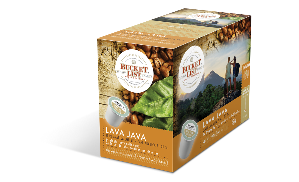 Bucket List Coffee Lava Java K Cups 24 ct