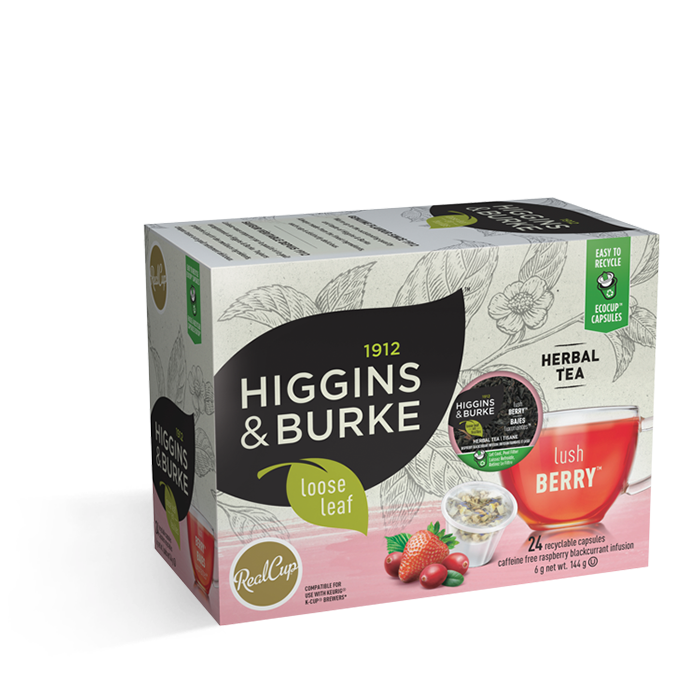 Higgins & Burke Loose Leaf Lush Berry 24CT