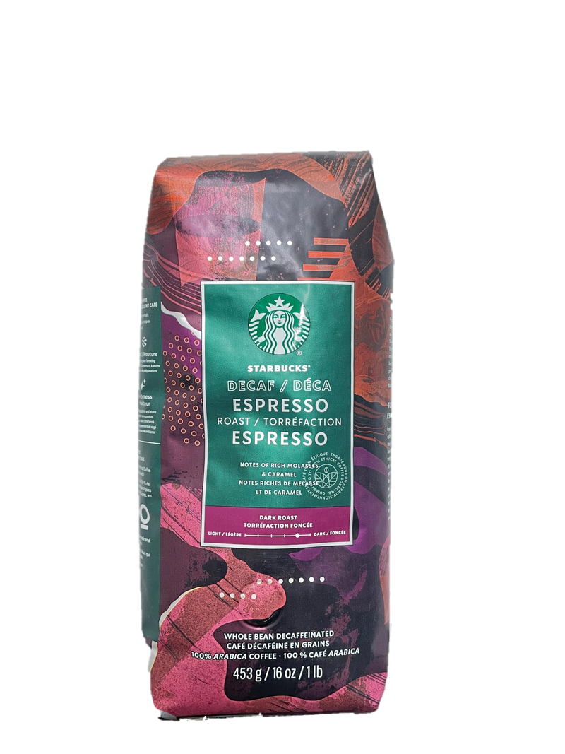 Starbucks Decaf Espresso Whole Bean 1lb