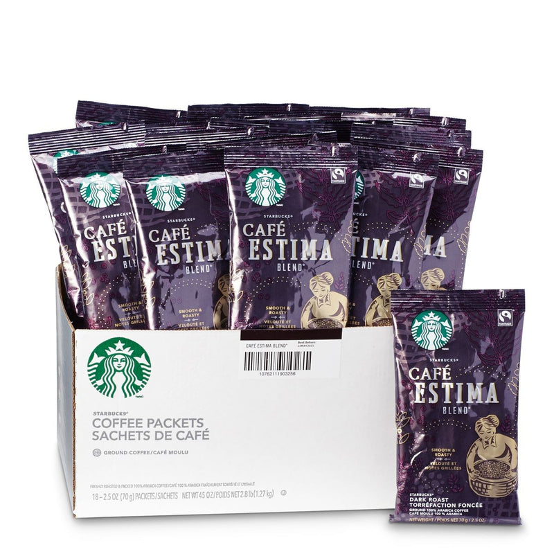 Starbucks Café Estima Ground Portion Packs 18 X 2.5 OZ