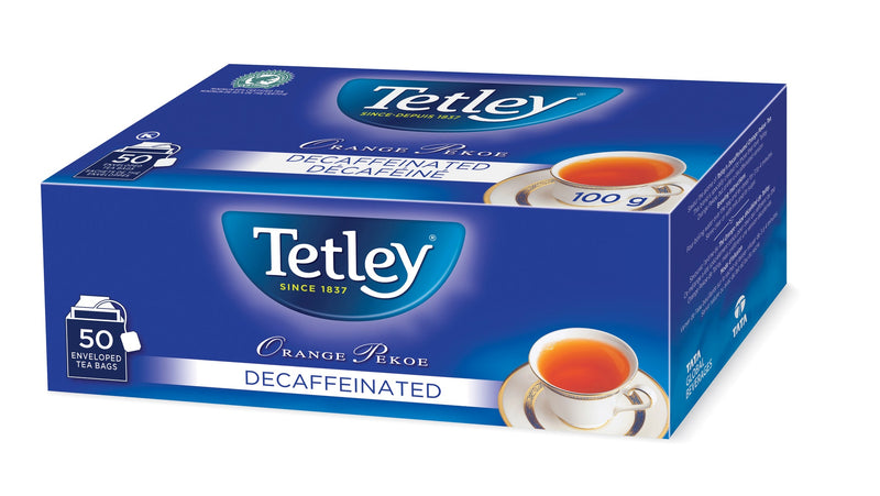 Tetley Decaffeinated Orange Pekoe Tea 50 CT