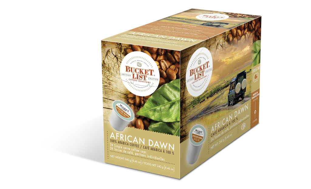 Bucket List Coffee African Dawn K Cups 24 ct