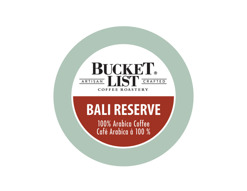 Bucket List Coffee Bali Reserve K Cups 24 ct