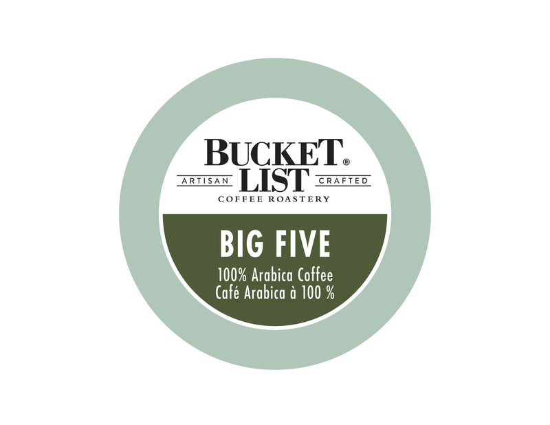 Bucket List Coffee Big Five K Cups 24 ct