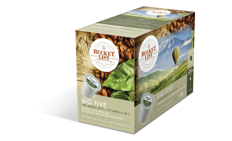 Bucket List Coffee Big Five K Cups 24 ct