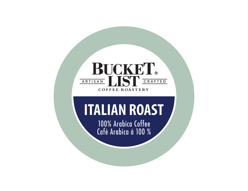 Bucket List Coffee Italian Roast K Cups 24 ct