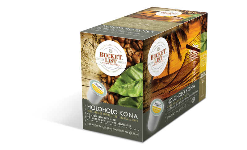 Bucket List Coffee Holoholo Kona K Cups 24 ct