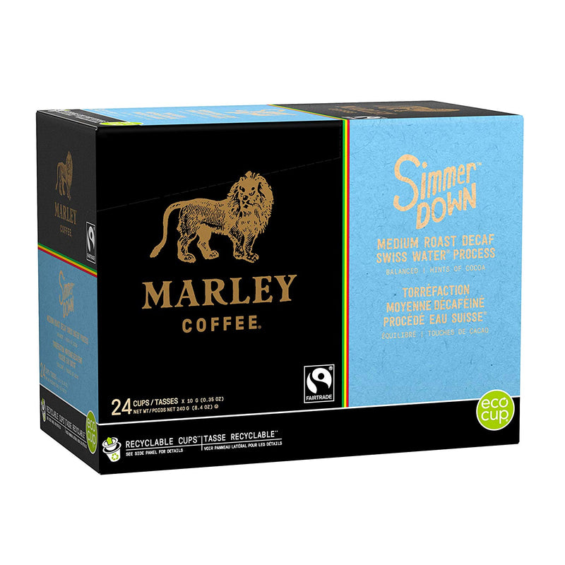 Marley Simmer Down Decaf Eco Cup 24 CT