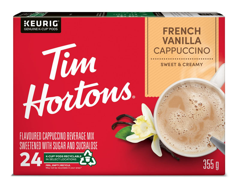 Tim Hortons French Vanilla Cappuccino K Cups 24 CT